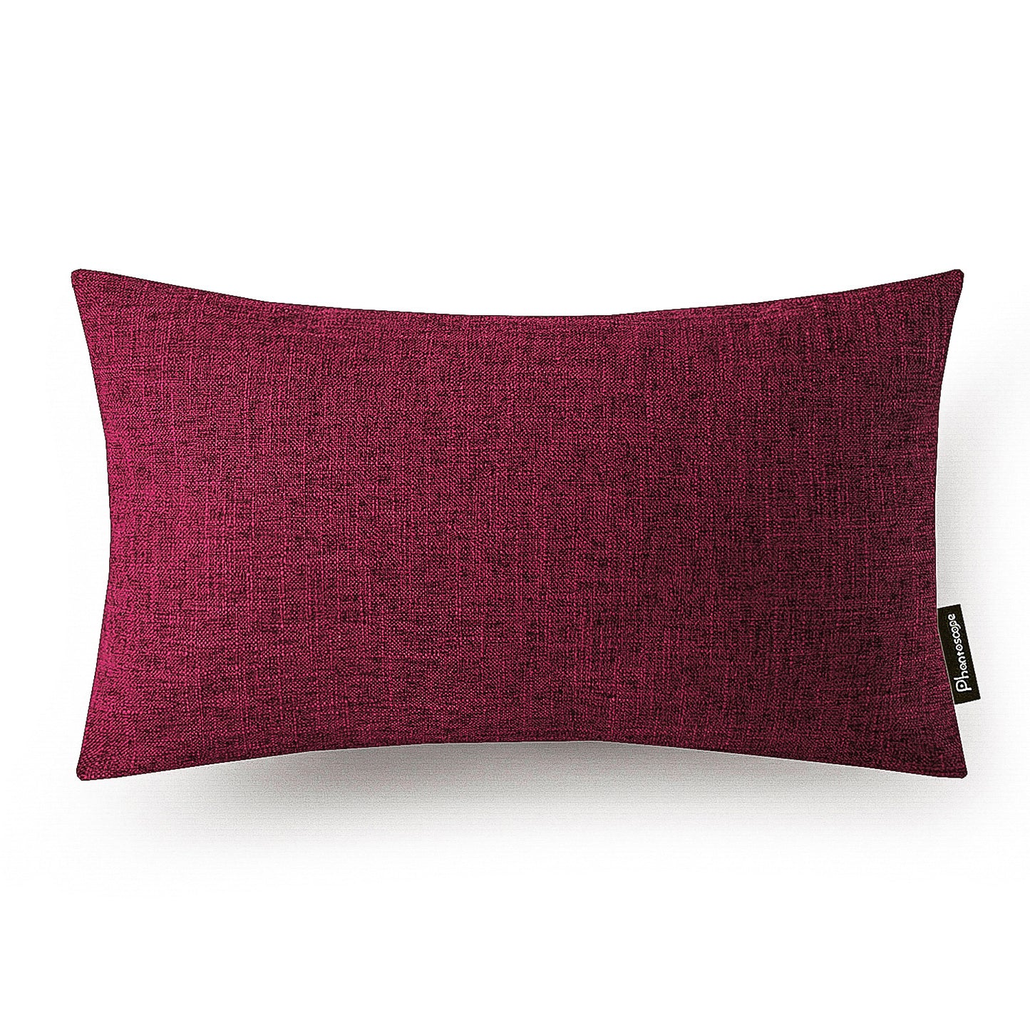 Textural Faux Linen Series Decorative Throw Pillow Covers, 12*20*2,1 Pack Of 2