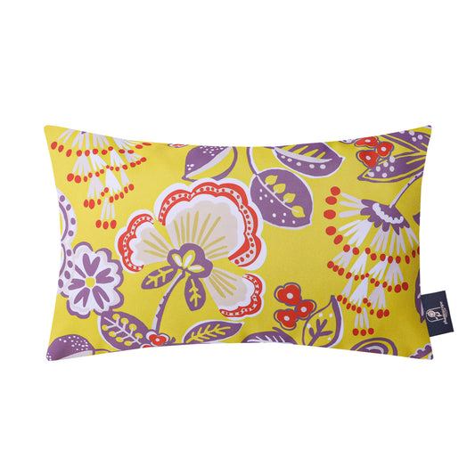 Dahlia Printed Waterproof Throw Pillow Set,12*20