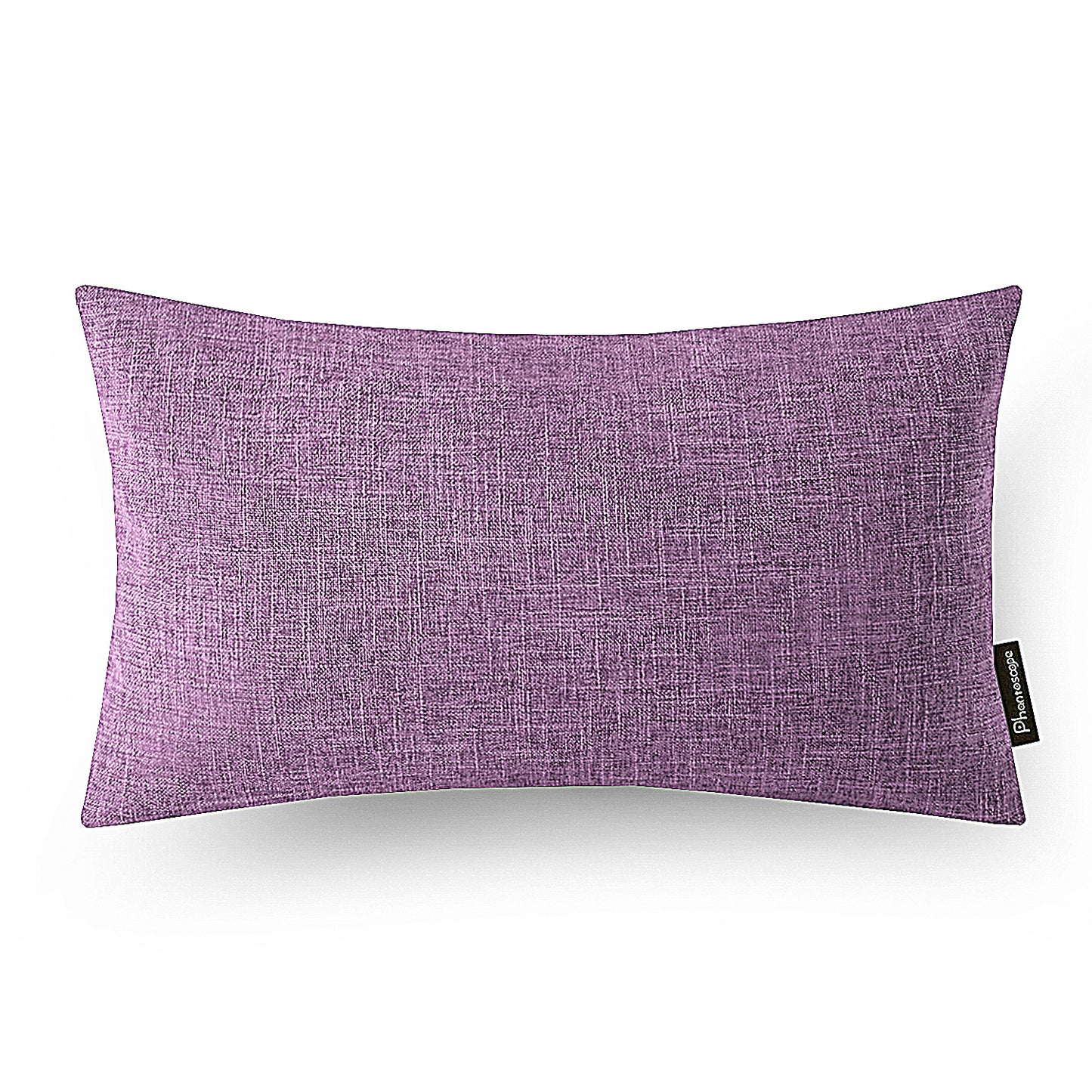 Textural Faux Linen Series Decorative Throw Pillow Covers, 12*20*2,1 Pack Of 2