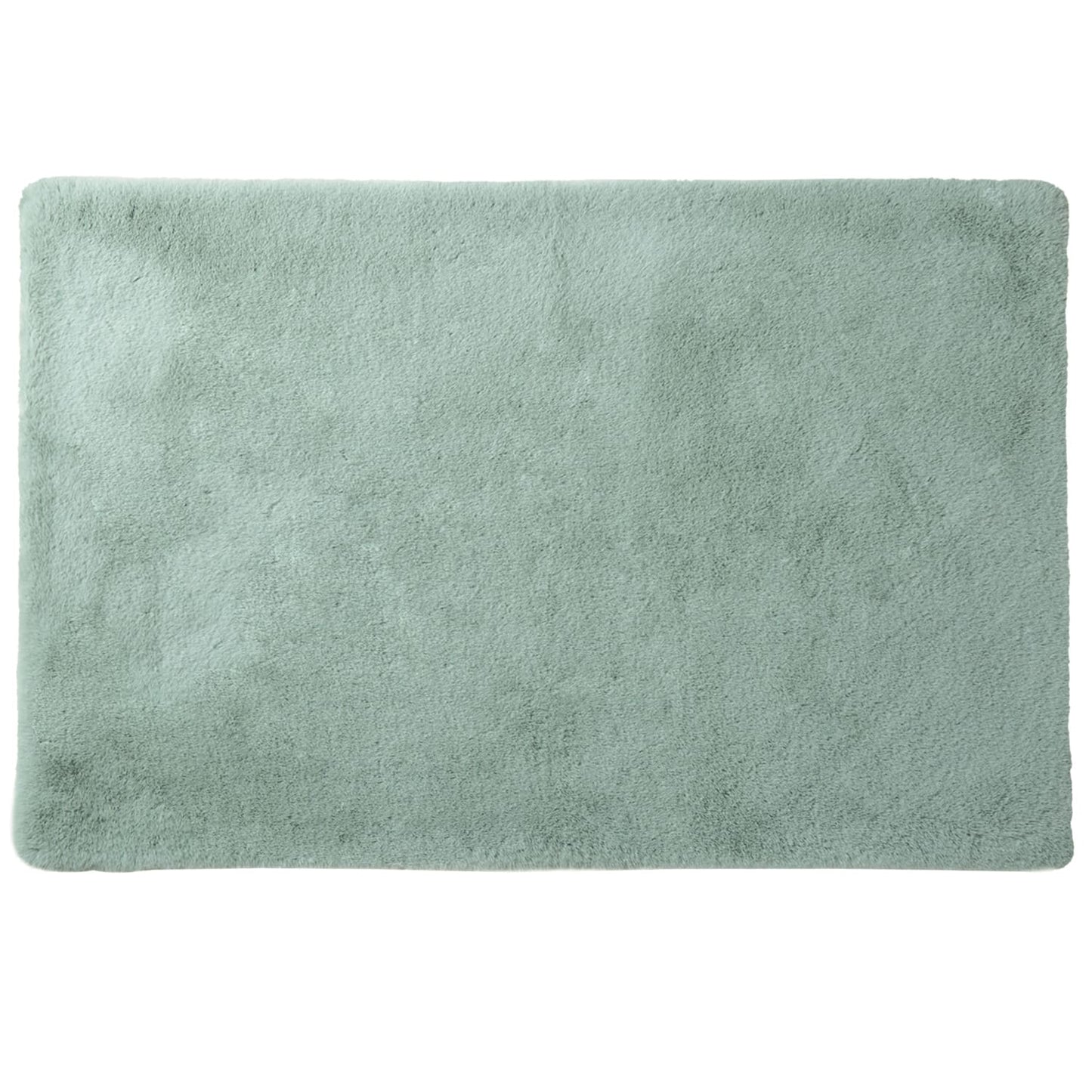 Deluxe Soft Faux Rabbit Fur Collection Decorative Home Decor Modern Area Rug, 2*3ft