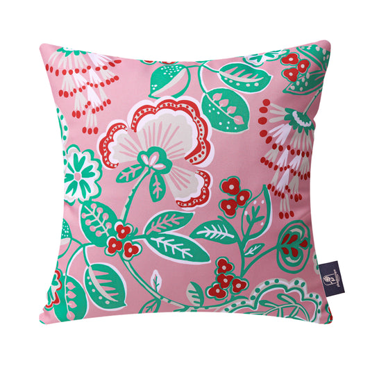 Dahlia Printed Waterproof Throw Pillow Set,18*18